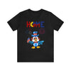 Home is Where the Heart Is Patriotic Eagle 4th of July Short Sleeve T-Shirt