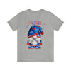 Home of the Brave Patriotic Gnome 4th of July Short Sleeve T-Shirt