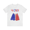 Patriotic Red, White and Blue Sweater T-shirt for the 4th of July Short Sleeve T-Shirt