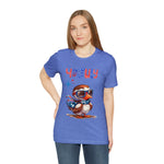 Cool Patriotic Little Bird on the 4th of July Short Sleeve T-Shirt