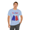 Patriotic Red, White and Blue Sweater T-shirt for the 4th of July Short Sleeve T-Shirt