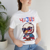 4th of July Little Cool Patriotic Eagle 4th of July Short Sleeve T-Shirt