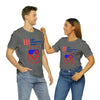 Let Freedom Ring! Red, White and Blue Eagle 4th of July Short Sleeve T-Shirt