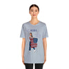 Let's Be Patriotic Flags and Fireworks Lady 4th of July Short Sleeve T-Shirt