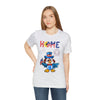 Home is Where the Heart Is Patriotic Eagle 4th of July Short Sleeve T-Shirt
