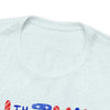 Patriotic Red, White and Blue Casual Shirt 4th of July Short Sleeve T-Shirt