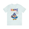 Home is Where the Heart Is Patriotic Eagle 4th of July Short Sleeve T-Shirt