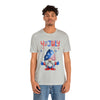 Thumbs Up Patriotic Gnome Celebrating the 4th of July Short Sleeve T-Shirt