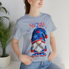 Home of the Brave Patriotic Gnome 4th of July Short Sleeve T-Shirt
