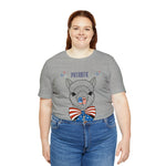 Patriotic Llama Love on the 4th of July Short Sleeve T-Shirt