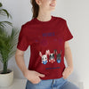 Adorable Patriotic Bunnies Celebrating the 4th of July Short Sleeve T-Shirt