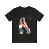 Cute Patriotic and Free Lady Celebrating the 4th of July Short Sleeve T-Shirt