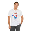 Sweet Land of Liberty Unicorn Red, White and Blue 4th of July Short Sleeve T-Shirt