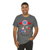 Oh My Stars! Chipmunk and Fireworks 4th of July Short Sleeve T-Shirt