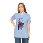 Let's Be Patriotic Flags and Fireworks Lady 4th of July Short Sleeve T-Shirt