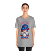 Home of the Brave Patriotic Gnome 4th of July Short Sleeve T-Shirt