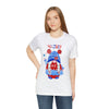 Patriotic Gnome Celebrating the 4th of July Short Sleeve T-Shirt