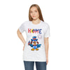 Home is Where the Heart Is Patriotic Eagle 4th of July Short Sleeve T-Shirt