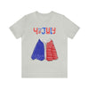 Patriotic Red, White and Blue Sweater T-shirt for the 4th of July Short Sleeve T-Shirt