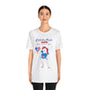 Sweet Land of Liberty Unicorn Red, White and Blue 4th of July Short Sleeve T-Shirt