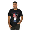 The Joy of Being Patriotic Lady Celebrating the Land of the Free 4th of July Short Sleeve T-Shirt
