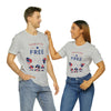 Land of the Free Gnomes Celebrating the 4th of July Short Sleeve T-Shirt