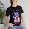 Patriotic Gnome Celebrating the 4th of July Short Sleeve T-Shirt
