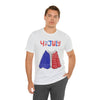 Patriotic Red, White and Blue Sweater T-shirt for the 4th of July Short Sleeve T-Shirt