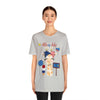 Mother Giraffe Happy 4th of July Short Sleeve T-Shirt