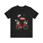 Celebrate Freedom Bike Ride Patriotic 4th of July Short Sleeve T-Shirt