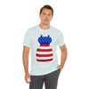 Patriotic Red, White and Blue Formal Dress 4th of July Short Sleeve T-Shirt