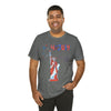 Statue of Liberty Home of the Brave and Free 4th of July Short Sleeve T-Shirt