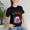 Fired Up for Freedom Gnomes and Trucks 4th of July Short Sleeve T-Shirt