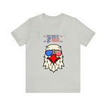 Patriotic and Proud Eagle 4th of July Short Sleeve T-Shirt