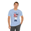 The Joy of Being Patriotic Lady Celebrating the Land of the Free 4th of July Short Sleeve T-Shirt