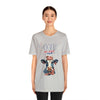 Mother Moo Cow Patriotic 4th of July Short Sleeve T-Shirt