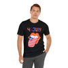 Patriotic Lips Being Funny on the 4th of July Short Sleeve T-Shirt