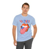 Patriotic Lips Being Funny on the 4th of July Short Sleeve T-Shirt