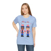 Patriotic and Brave Boys Celebrating 4th of July Short Sleeve T-Shirt