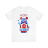 Patriotic Gnome Celebrating the 4th of July Short Sleeve T-Shirt
