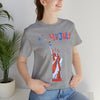 Statue of Liberty Home of the Brave and Free 4th of July Short Sleeve T-Shirt