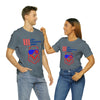 Let Freedom Ring! Red, White and Blue Eagle 4th of July Short Sleeve T-Shirt