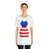 Patriotic Red, White and Blue Formal Dress 4th of July Short Sleeve T-Shirt