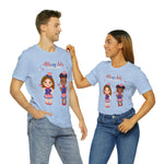 Celebrate With Us Patriotic Girls 4th of July Short Sleeve T-Shirt