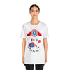 Oh My Stars! Chipmunk and Fireworks 4th of July Short Sleeve T-Shirt