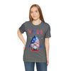 Thumbs Up Patriotic Gnome Celebrating the 4th of July Short Sleeve T-Shirt