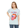 Patriotic Lips Being Funny on the 4th of July Short Sleeve T-Shirt