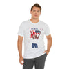 The Joy of Being Patriotic Lady Celebrating the Land of the Free 4th of July Short Sleeve T-Shirt