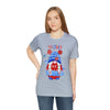 Patriotic Gnome Celebrating the 4th of July Short Sleeve T-Shirt