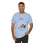 Adorable Patriotic Bunnies Celebrating the 4th of July Short Sleeve T-Shirt